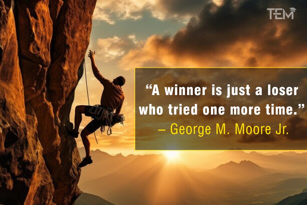 A winner is just a loser who tried one more time. A winner is just a loser who tried one more time.