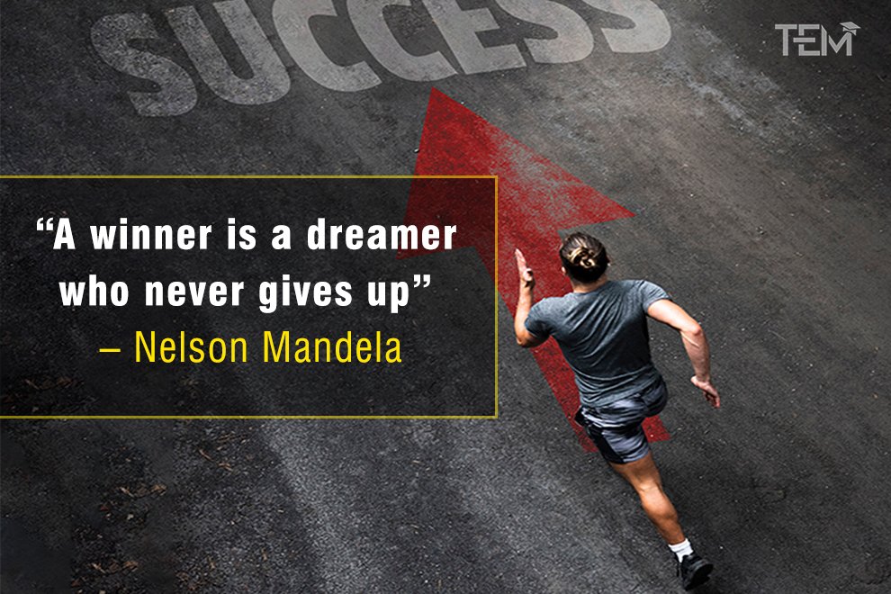 A winner is a dreamer who never gives up A winner is a dreamer who never gives up